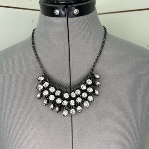 Elegant Black and Silver Necklace